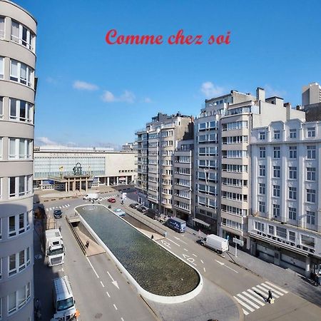 Lichtrijk En Comfortabel Hoekappartement Met Gratis Parking En Zeer Centraal Gelegen - Comme Chez Soi Ostend Luaran gambar