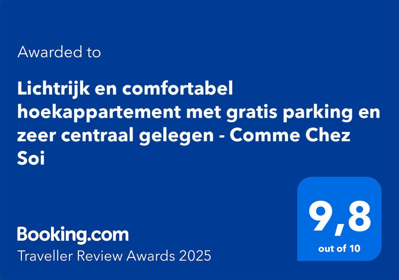 Lichtrijk En Comfortabel Hoekappartement Met Gratis Parking En Zeer Centraal Gelegen - Comme Chez Soi Ostend Luaran gambar